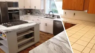 Homeowner Saved $20K on Kitchen Remodel - Epoxy Countertops