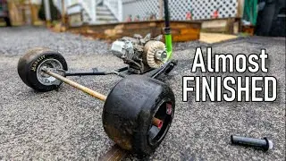6.5hp SCOOTER GETS NEW SLICKS!!!