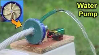 How to Make Water Pump at Home With DC Motor