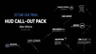 10 HUD Call Out Titles After Effects Templates