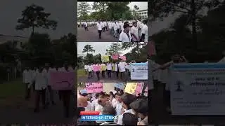 Peaceful strike to increase the internship stipend of Ranchi veterinary College