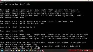 FreeBSD Creating TOR Hidden/Onion Services
