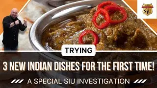 AMERICAN DAD TRYING 3 NEW INDIAN DISHES FOR THE 1ST TIME: ALOO PARATHA, SHRIMP MADRAS & LAMB KORMA!