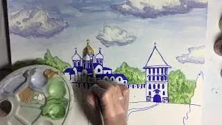 18.03.20 Online Russkaya Akademia Clase de pintura con Marina 2