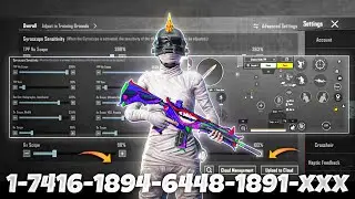 NEW UPDATE 3.4🔥BEST SENSITIVITY CODE + CONTROL SETTINGS BGMI/PUBG MOBILE