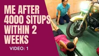 HEAVY BULLET CROSSING OVER MY STOMACH || ME AFTER 4000 SITUPS WITHIN 2 WEEKS ||