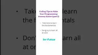 coding tips for beginners (part 2) | tips and tricks |