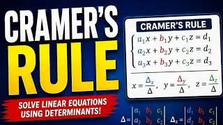 This Shortcut Solves Equation Instantly! | Cramer's Rule