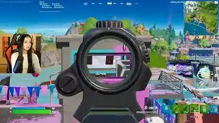 DQ1R SOLO SQUAD 1 VS 4 GAMEPLAY WITH GIRL #42| Fornite