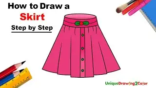 How to Draw a Skirt (Step by Step Drawing Tutorial)