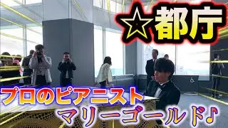 【都庁ピアノ】プロのピアニストがマリーゴールドを弾いたら会場が爆発級に盛り上がった！？！？（ストリートピアノ）（street piano performance in station）