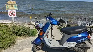 Roller Tour 2023 Teil 2 - Omaha Beach - 2ter Weltkriegs Bunkern - Panzer - Piaggio Quartz