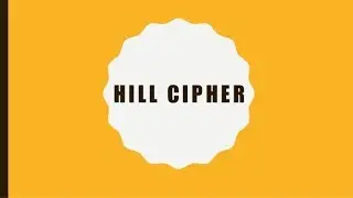 Hill Cipher Part 2
