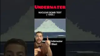 EXPLOSION NUCLEAR BAJO AGUA #nuclear #bombanuclear #explosion #guerra #militar #hongo #rusia #eeuu