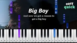 SZA - Big Boy ~ QUICK EASY PIANO TUTORIAL