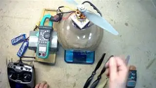 мотор DYS 3536 1000kv замер тяги на 3 и 4s