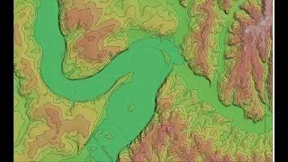 Построение красивых полигональных изолиний по открытым ЦМР