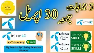 My Telenor Questions today 30 April 2021 | My Telenor App today questions| Test Your Skills
