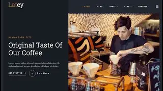 Responsive Coffee Shop Website Template using HTML CSS Bootstrap & Javascript