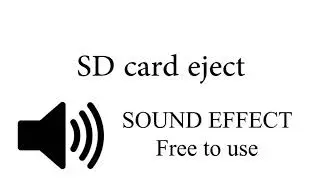 Ejecting SD memory card SOUND EFFECT