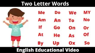 Two Letter Words | 2 Letter Words | Learn English Words for Kids