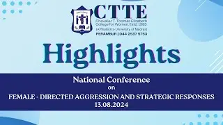 National Conference || CTTE College for Women || Highlights