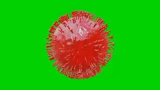 Green screen VIRUS 3D || Corona green screen | free Corona virus footage HD Animation COVID-19 |