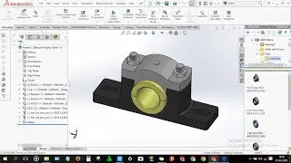 How to design Pedestal Bearing assembly in solidworks
