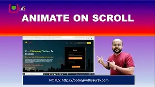 Animate on page scroll  | Page scroll animation css | AOS Animation