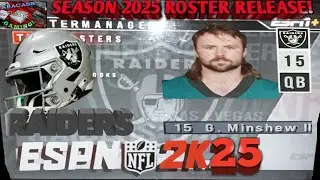 ESPN NFL 2K25 RAIDERS ROSTER REVEAL & RAIDERS VS CHARGERS WEEK 1