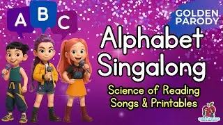 New ABC Song | Kpop Huntrix Parody + Science of Reading | Alphabet Singalong