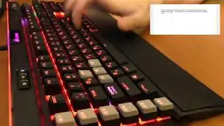 Corsair K95 Platinum keyboard spring sound (aka Filco Ping)