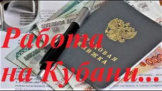 #80 Работа на Кубани. Как я её нашёл .