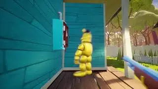 FREDBEAR CAN FLY NOW! Hello Neighbor Fredbear mod