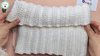 Çabucak Dümdüz Örülen En Kolay Boyunluk Yapımı (Kolay Bere Takımıyla Birlikte)