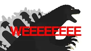 Godzilla runs
