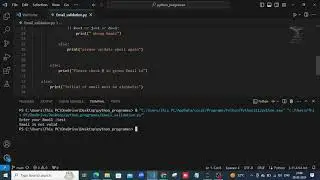 Email validation by Python
