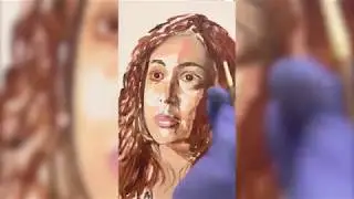 Portrait Painting. Painting Process. Los Angeles. The Stolen Art