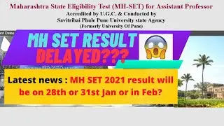 MH SET result delayed | Latest SET Result update | MH SET exam 2021 result date