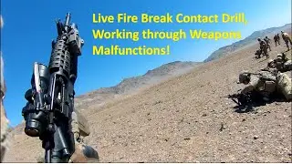 US Army Helmet Cam, Live Fire Break Contact