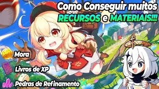 GENSHIN IMPACT, DICAS - Como Conseguir Mora, Livros de XP e Minérios de Refinamento!!!