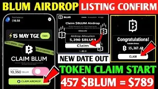 Blum Allocation Live | Blum Airdrop Listing Date | Blum Price Update | Blum Airdrop| Blum on Binance