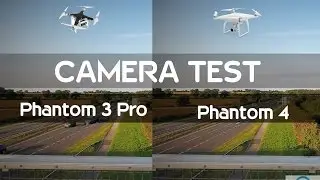 DJI Phantom 3 pro vs Phantom 4 SIDE BY SIDE CAMERA TEST