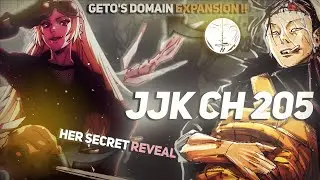 Geto's Domain Expansion ||GETO vs 4th Strongest || CHapter 205 Explained || JJK Manga
