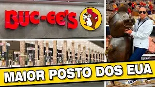 🛑 FUI COMER no MAIOR POSTO de gasolina dos EUA | BUCEES