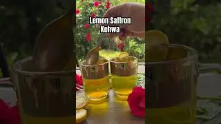 Lemon Saffron Kehwa! Buy beautiful mug set from Pots and Pans (Instagram page) #kashmir #kashmiri