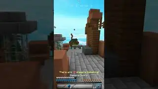 SHOT A HACKER MID-AIR (hypixel skywars) #shorts #hypixel #minecraft