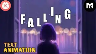 🌠FALLING TEXT Animation in Kinemaster | Kinemaster Tutorial  (Android /ios)