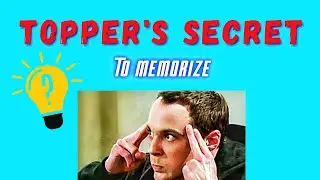 9 Secret of Topper's to Memorize Faster than others || How to memorize for exam? || #edumasti