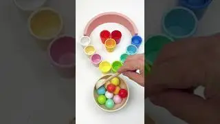 Color sorting ASMR #asmr #satisfying #colorsorting #marblerun